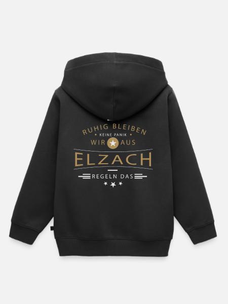 Elzach Stadt - Kinder Premium Organic Hoodie - Schwarz