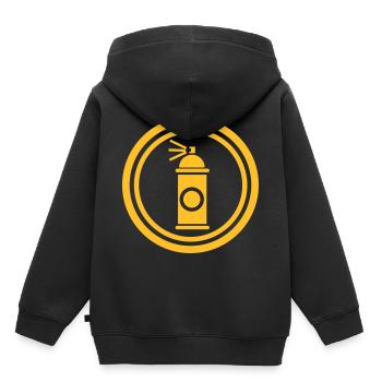 Graffiti Life Spraydose - Kinder Premium Organic Hoodie - Schwarz - Hinten - AI Model Kid Male (0cm)