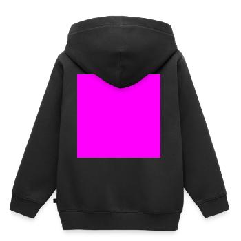 rose carré - Sweat Premium à capuche enfant bio - noir - Dos - AI Model Kid Male (0cm)
