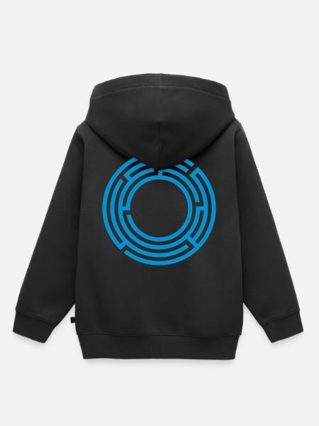Labyrinth - Kinder Premium Organic Hoodie - Schwarz