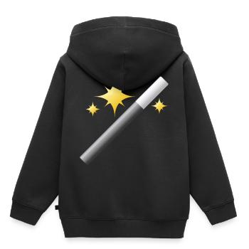 Assistant sorcier sorcier conjure sorcière magique magique - Sweat Premium à capuche enfant bio - noir - Dos - AI Model Kid Male (0cm)