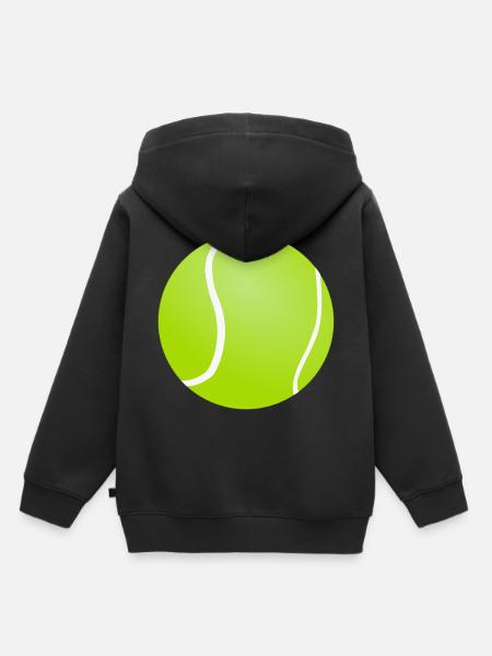 Tennis Ball - Kinder Premium Organic Hoodie - Schwarz