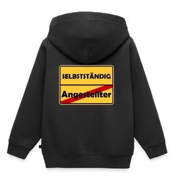 Glückwunsch zur Selbstständigkeit! - Kinder Premium Organic Hoodie - Schwarz - Hinten - AI Model Kid Male (0cm)