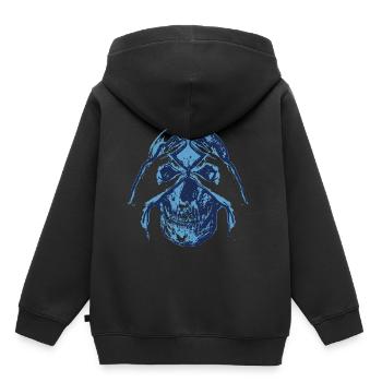 Totenkopf - Kuckuck - Geschenk - Kinder Premium Organic Hoodie - Schwarz - Hinten - AI Model Kid Male (0cm)