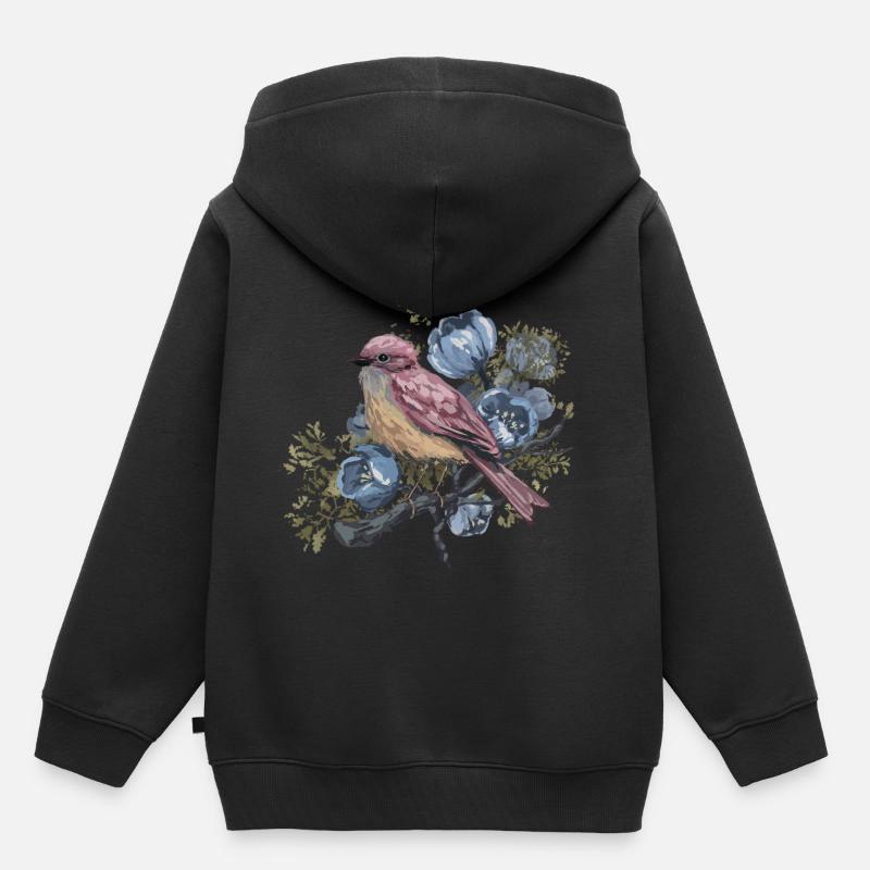 Wagner - Sweat Premium à capuche enfant bio - noir