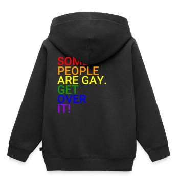 Manche Menschen sind Homosexuell - Kinder Premium Organic Hoodie - Schwarz - Hinten - AI Model Kid Male (0cm)