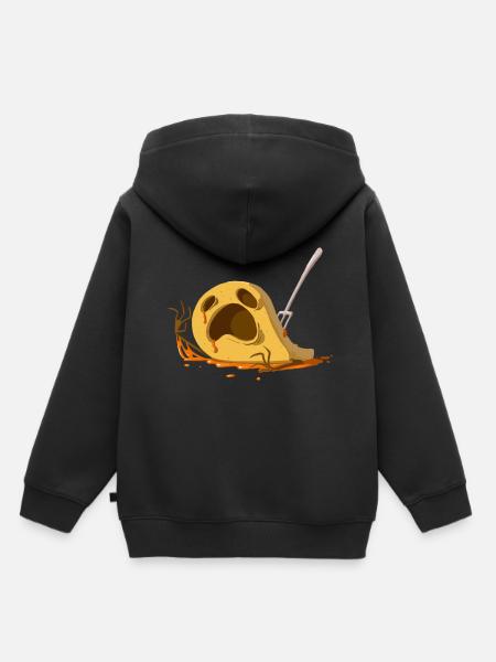 Haunted Pancake - Kinder Premium hoodie biologisch - zwart