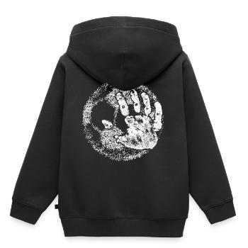 Handball cadeau de handball Handball - Sweat Premium à capuche enfant bio - noir - Dos - AI Model Kid Male (0cm)