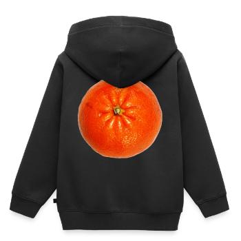 veggie Veggie mandarine mandarine fruits1 - Sweat Premium à capuche enfant bio - noir - Dos - AI Model Kid Male (0cm)