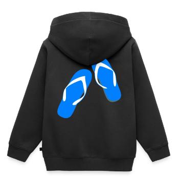 beach strand summer sommer vacation urlaub300 - Kinder Premium Organic Hoodie - Schwarz - Hinten - AI Model Kid Male (0cm)
