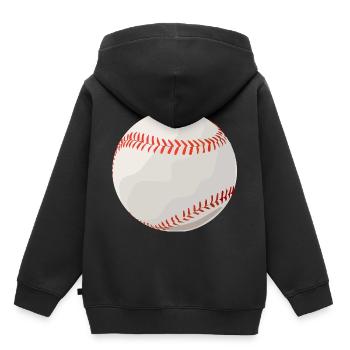 Baseball Ball Handschuh Spieler Amerika Geschenk - Kinder Premium Organic Hoodie - Schwarz - Hinten - AI Model Kid Male (0cm)