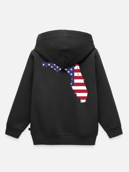 FLORIDA Shirt - Kinder Premium Organic Hoodie - Schwarz