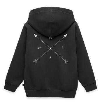 Kompass Geschenk Himmelsrichtungen Pfeil Hipster - Kinder Premium Organic Hoodie - Schwarz - Hinten - AI Model Kid Male (0cm)