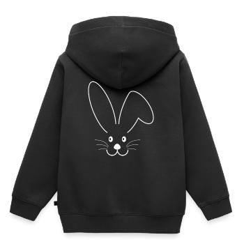 Lapin lapin de Pâques oreilles de lapin cadeau de lapin - Sweat Premium à capuche enfant bio - noir - Dos - AI Model Kid Male (0cm)