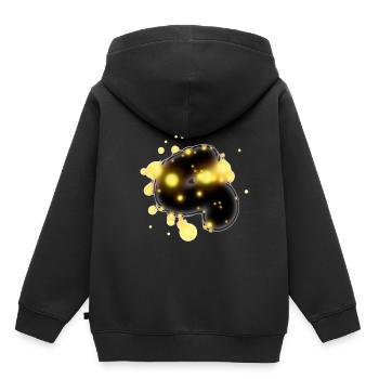 Design - Kinder Premium Organic Hoodie - Schwarz - Hinten - AI Model Kid Male (0cm)