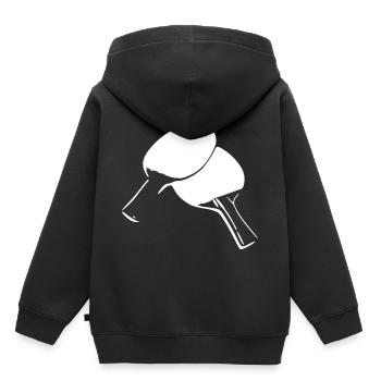 table tennis racket - Kids Premium Organic Hoodie - black - Back - AI Model Kid Male (0cm)