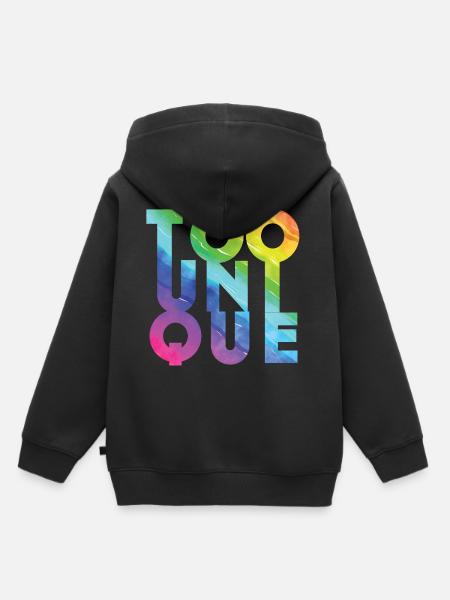 Zu einzigartig - Kinder Premium Organic Hoodie - Schwarz