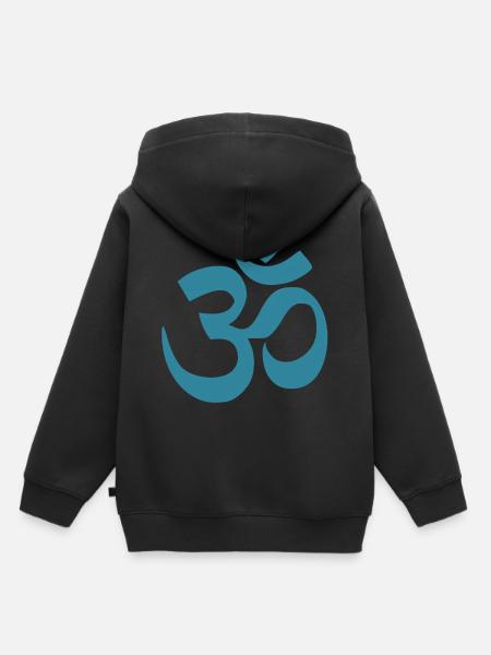 om aquamarine - Kinder Premium Organic Hoodie - Schwarz