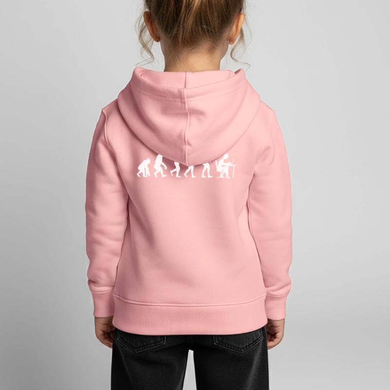 Evolution Programmierer Coder Entwickler Nerd Geek Kinder Premium Organic Hoodie