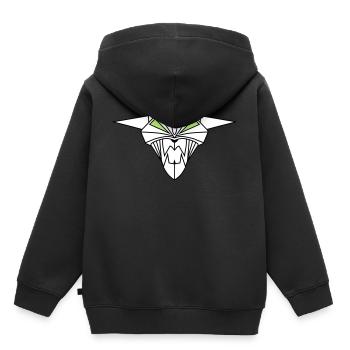 BIONIC DEVIL CAT !!! - Sweat Premium à capuche enfant bio - noir - Dos - AI Model Kid Male (0cm)