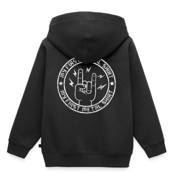 My first Metal Shirt Geschenk Heavy Metal Musik - Kinder Premium Organic Hoodie - Schwarz - Hinten - AI Model Kid Male (0cm)