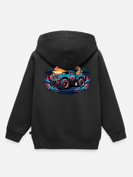OFF ROAD - Kinder Premium Organic Hoodie - Schwarz