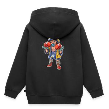 Little baby boxer 2 - Kids Premium Organic Hoodie - black - Back - AI Model Kid Male (0cm)