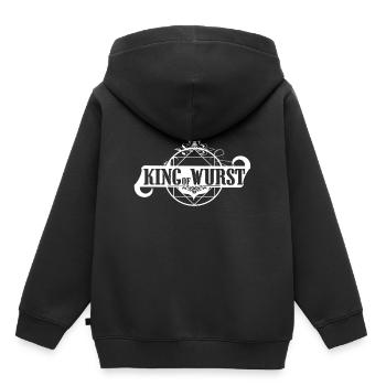 Roi de saucisse - Sweat Premium à capuche enfant bio - noir - Dos - AI Model Kid Male (0cm)