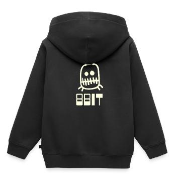 Ordinateur 8bit - Sweat Premium à capuche enfant bio - noir - Dos - AI Model Kid Male (0cm)
