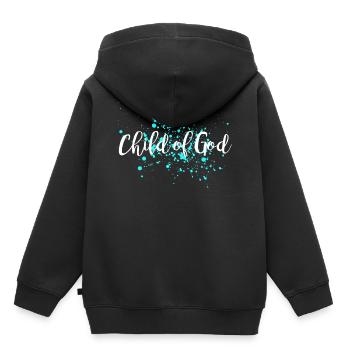 Child of God - Kids Premium Organic Hoodie - black - Back - AI Model Kid Male (0cm)