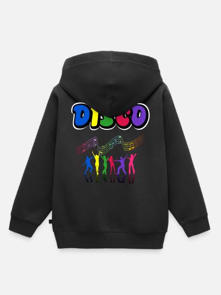 Disco - Kinder Premium Organic Hoodie - Schwarz