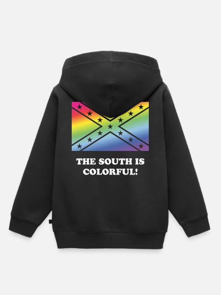 Der Süden ist bunt! - Kinder Premium Organic Hoodie - Schwarz