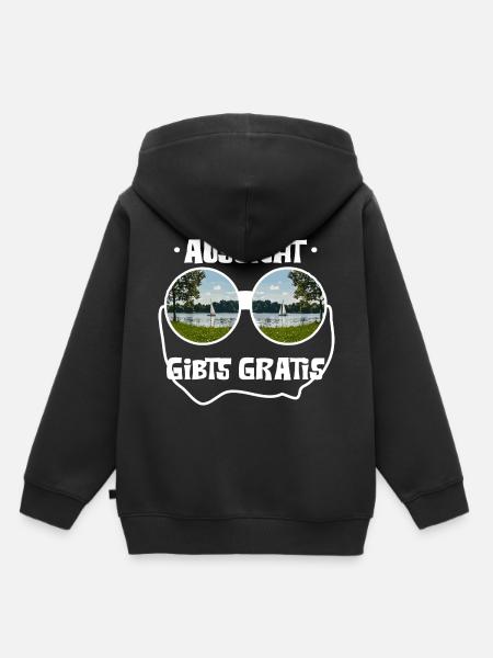 Diese Aussicht gibts Gratis ! - Kinder Premium Organic Hoodie - Schwarz