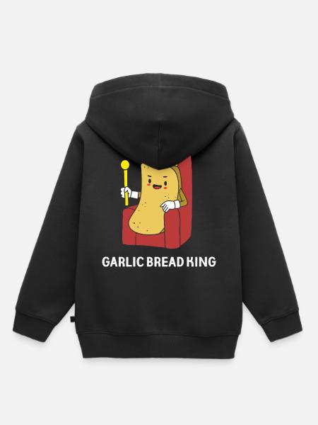 Knoblauch Brot - Kinder Premium Organic Hoodie - Schwarz
