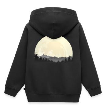HarzMonde (Brocken-Edition) - Sweat Premium à capuche enfant bio - noir - Dos - AI Model Kid Male (0cm)