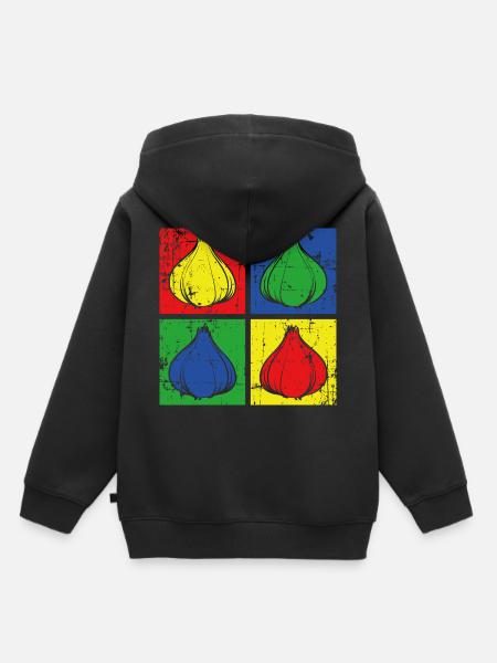 Knoblauch Koch - Kinder Premium Organic Hoodie - Schwarz