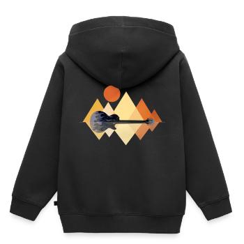 Guitar Electric Guitar Amplifier Les Paul Gift - Kids Premium Organic Hoodie - black - Back - AI Model Kid Male (0cm)
