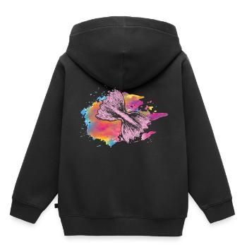 Pasta - Kinder Premium Organic Hoodie - Schwarz - Hinten - AI Model Kid Male (0cm)