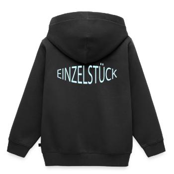 single copy - Kids Premium Organic Hoodie - black - Back - AI Model Kid Male (0cm)