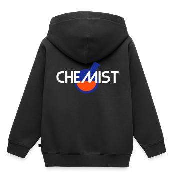 Chemist (geneigter Rundkolben mit Flüssigkeit) - Kinder Premium Organic Hoodie - Schwarz - Hinten - AI Model Kid Male (0cm)