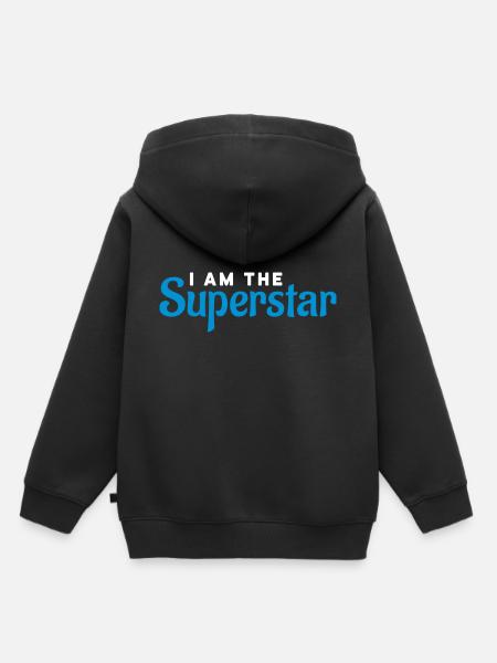 I'm the superstar - Kinder Premium Organic Hoodie - Schwarz
