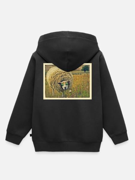sheep - Kinder Premium Organic Hoodie - Schwarz