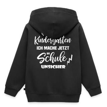 Einschulung Schuleinführung Schulkind - Kinder Premium Organic Hoodie - Schwarz - Hinten - AI Model Kid Male (0cm)