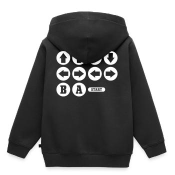 Cheat Code Video Game - Kids Premium Organic Hoodie - black - Back - AI Model Kid Male (0cm)