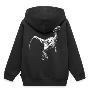 Dinosaur dino falcarius utahens primeval gift - Kids Premium Organic Hoodie - black - Back - AI Model Kid Male (0cm)