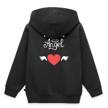 You are my Angel - Kids Premium Organic Hoodie - black - Back - AI Model Kid Male (0cm)