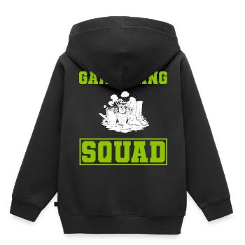 Lustige Gartenblumen Botaniker - Kinder Premium Organic Hoodie - Schwarz - Hinten - AI Model Kid Male (0cm)