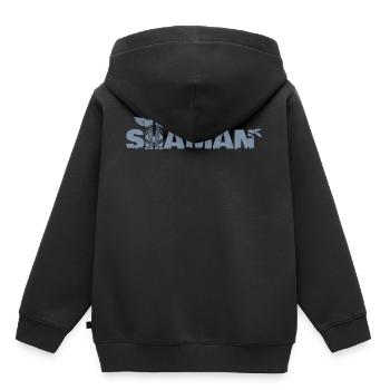 SHAMAN / CHAMAN - Sweat Premium à capuche enfant bio - noir - Dos - AI Model Kid Male (0cm)