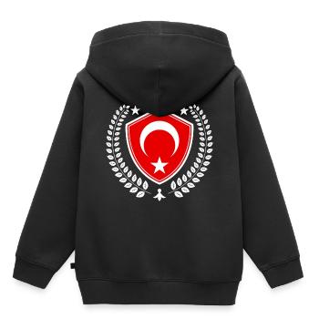 Turkey - Kids Premium Organic Hoodie - black - Back - AI Model Kid Male (0cm)