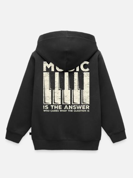 Musik Klavier - Kinder Premium Organic Hoodie - Schwarz